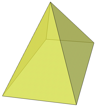 Pyramide à base rectangulaire